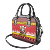 Personalized Germany Christmas Shoulder Handbag Santa Claus Merry Beermas - Wonder Print Shop
