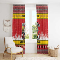 Personalized Germany Christmas Window Curtain Santa Claus Merry Beermas - Wonder Print Shop