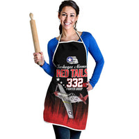 Tuskegee Airmen Red Tails Apron 332nd Fighter Group WWII Tribute Black Style - Wonder Print Shop