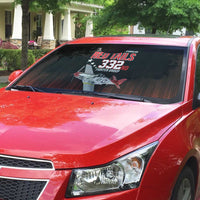Tuskegee Airmen Red Tails Auto Sun Shade 332nd Fighter Group WWII Tribute Black Style - Wonder Print Shop