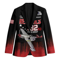 Tuskegee Airmen Red Tails Blazer 332nd Fighter Group WWII Tribute Black Style - Wonder Print Shop