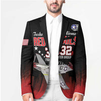 Tuskegee Airmen Red Tails Blazer 332nd Fighter Group WWII Tribute Black Style - Wonder Print Shop
