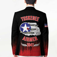 Tuskegee Airmen Red Tails Blazer 332nd Fighter Group WWII Tribute Black Style - Wonder Print Shop
