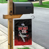 Tuskegee Airmen Red Tails Garden Flag 332nd Fighter Group WWII Tribute Black Style - Wonder Print Shop