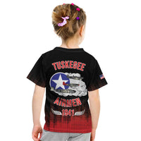 Tuskegee Airmen Red Tails Kid T Shirt 332nd Fighter Group WWII Tribute Black Style - Wonder Print Shop