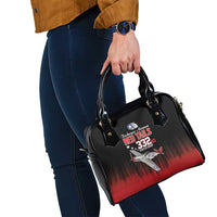 Tuskegee Airmen Red Tails Shoulder Handbag 332nd Fighter Group WWII Tribute Black Style - Wonder Print Shop