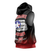 Tuskegee Airmen Red Tails Sleeveless Hoodie 332nd Fighter Group WWII Tribute Black Style - Wonder Print Shop