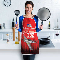 Tuskegee Airmen Red Tails Apron 332nd Fighter Group WWII Tribute Red Style - Wonder Print Shop