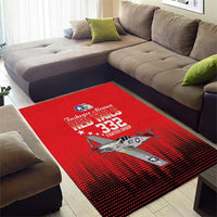 Tuskegee Airmen Red Tails Area Rug 332nd Fighter Group WWII Tribute Red Style - Wonder Print Shop