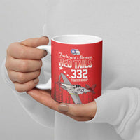 Tuskegee Airmen Red Tails Ceramic Mug 332nd Fighter Group WWII Tribute Red Style - Wonder Print Shop