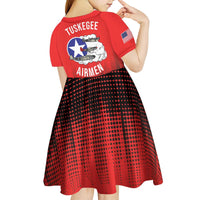 Tuskegee Airmen Red Tails Kid Short Sleeve Dress 332nd Fighter Group WWII Tribute Red Style - Wonder Print Shop