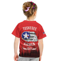 Tuskegee Airmen Red Tails Kid T Shirt 332nd Fighter Group WWII Tribute Red Style - Wonder Print Shop