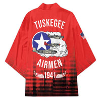 Tuskegee Airmen Red Tails Kimono 332nd Fighter Group WWII Tribute Red Style - Wonder Print Shop