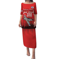 Tuskegee Airmen Red Tails Puletasi 332nd Fighter Group WWII Tribute Red Style - Wonder Print Shop