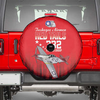 Tuskegee Airmen Red Tails Spare Tire Cover 332nd Fighter Group WWII Tribute Red Style - Wonder Print Shop