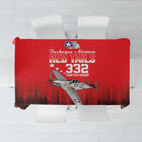 Tuskegee Airmen Red Tails Tablecloth 332nd Fighter Group WWII Tribute Red Style - Wonder Print Shop