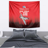 Tuskegee Airmen Red Tails Tapestry 332nd Fighter Group WWII Tribute Red Style - Wonder Print Shop