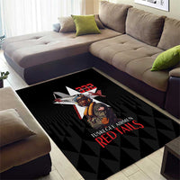 Tuskegee Airmen Red Tails Area Rug African American Pilots Heritage Black Style - Wonder Print Shop