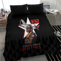 Tuskegee Airmen Red Tails Bedding Set African American Pilots Heritage Black Style - Wonder Print Shop