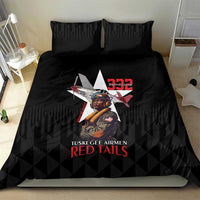 Tuskegee Airmen Red Tails Bedding Set African American Pilots Heritage Black Style - Wonder Print Shop