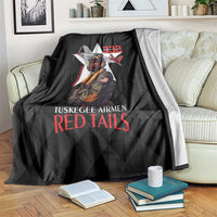 Tuskegee Airmen Red Tails Blanket African American Pilots Heritage Black Style - Wonder Print Shop
