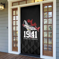 Tuskegee Airmen Red Tails Door Cover African American Pilots Heritage Black Style - Wonder Print Shop