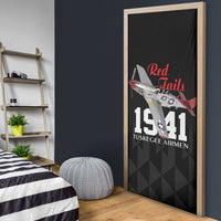 Tuskegee Airmen Red Tails Door Cover African American Pilots Heritage Black Style - Wonder Print Shop