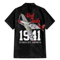 Tuskegee Airmen Red Tails Family Matching Mermaid Dress and Hawaiian Shirt African American Pilots Heritage Black Style - Wonder Print Shop