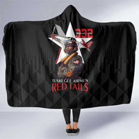 Tuskegee Airmen Red Tails Hooded Blanket African American Pilots Heritage Black Style - Wonder Print Shop