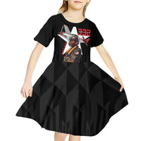 Tuskegee Airmen Red Tails Kid Short Sleeve Dress African American Pilots Heritage Black Style - Wonder Print Shop