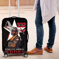 Tuskegee Airmen Red Tails Luggage Cover African American Pilots Heritage Black Style - Wonder Print Shop