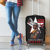 Tuskegee Airmen Red Tails Luggage Cover African American Pilots Heritage Black Style - Wonder Print Shop