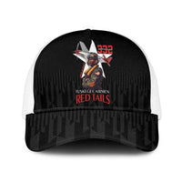 Tuskegee Airmen Red Tails Mesh Trucker Cap African American Pilots Heritage Black Style - Wonder Print Shop