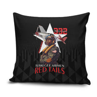 Tuskegee Airmen Red Tails Pillow Cover African American Pilots Heritage Black Style - Wonder Print Shop