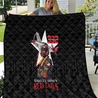 Tuskegee Airmen Red Tails Quilt African American Pilots Heritage Black Style - Wonder Print Shop