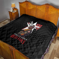 Tuskegee Airmen Red Tails Quilt African American Pilots Heritage Black Style - Wonder Print Shop