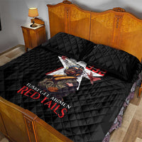 Tuskegee Airmen Red Tails Quilt Bed Set African American Pilots Heritage Black Style - Wonder Print Shop