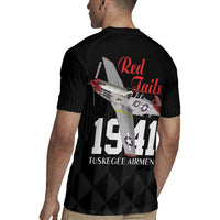 Tuskegee Airmen Red Tails Rugby Jersey African American Pilots Heritage Black Style - Wonder Print Shop