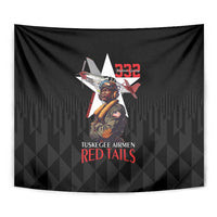 Tuskegee Airmen Red Tails Tapestry African American Pilots Heritage Black Style - Wonder Print Shop