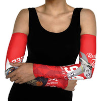 Tuskegee Airmen Red Tails Arm Sleeves African American Pilots Heritage Red Style - Wonder Print Shop