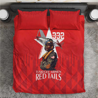 Tuskegee Airmen Red Tails Bedding Set African American Pilots Heritage Red Style - Wonder Print Shop