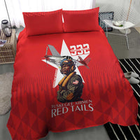 Tuskegee Airmen Red Tails Bedding Set African American Pilots Heritage Red Style - Wonder Print Shop