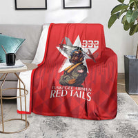 Tuskegee Airmen Red Tails Blanket African American Pilots Heritage Red Style - Wonder Print Shop