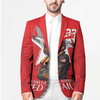 Tuskegee Airmen Red Tails Blazer African American Pilots Heritage Red Style - Wonder Print Shop