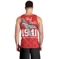 Tuskegee Airmen Red Tails Men Tank Top African American Pilots Heritage Red Style - Wonder Print Shop