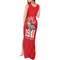 Tuskegee Airmen Red Tails Tank Maxi Dress African American Pilots Heritage Red Style - Wonder Print Shop