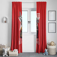Tuskegee Airmen Red Tails Window Curtain African American Pilots Heritage Red Style - Wonder Print Shop