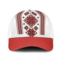 Ukraine Unity Day Baseball Net Cap The Trident With Folk Pattern - Wonder Print Shop