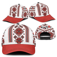 Ukraine Unity Day Classic Cap The Trident With Folk Pattern - Wonder Print Shop