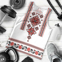 Ukraine Unity Day Men Tank Top The Trident With Folk Pattern - Wonder Print Shop